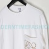 Loewe - 23Fw Pocket Embroidered Crew Neck Hoodie