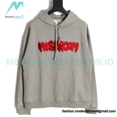 Loewe - 23FW Mushroom Alphabet Embroidered Hoodie