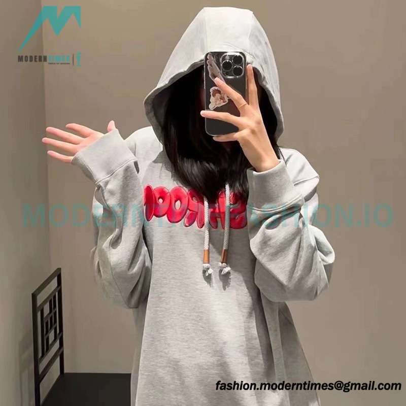 Loewe - 23FW Mushroom Alphabet Embroidered Hoodie