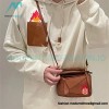 Loewe - 23FW Flame Embroidered Leather Pocket Hoodie