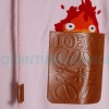 Loewe - 23FW Flame Embroidered Leather Pocket Hoodie