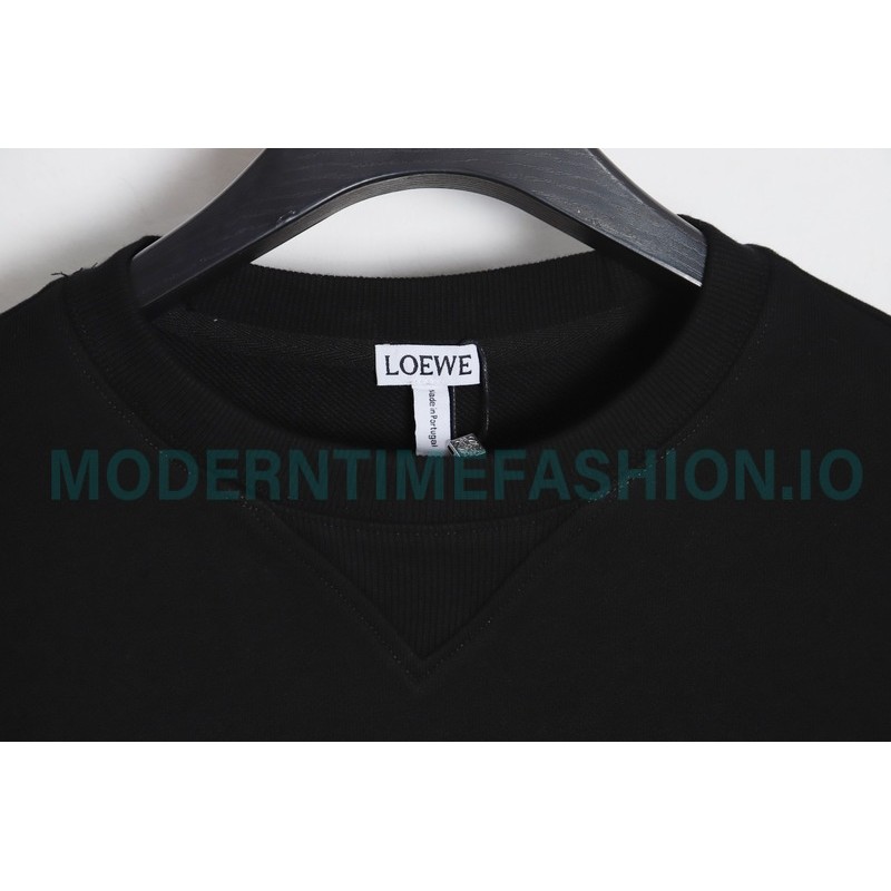 Loewe - Classic Embroidered Big Logo Crew Neck Hoodie