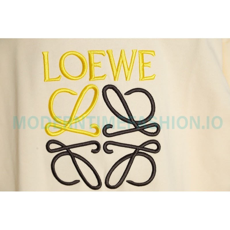 Loewe - Classic Embroidered Big Logo Crew Neck Hoodie