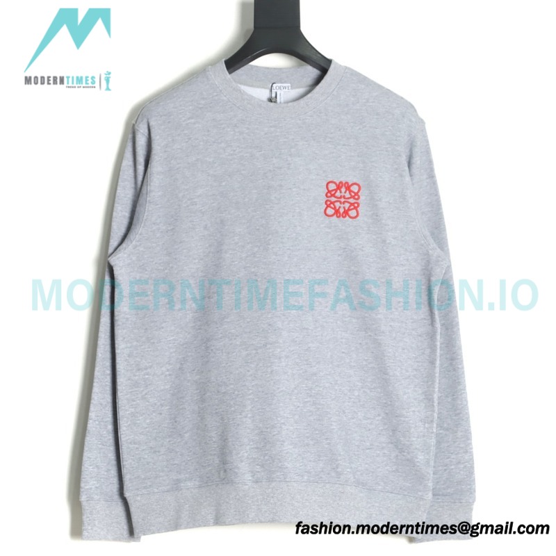 Loewe - Streamlined The Classic Embroidered Crewneck Hoodie