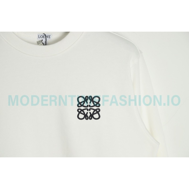 Loewe - Streamlined The Classic Embroidered Crewneck Hoodie