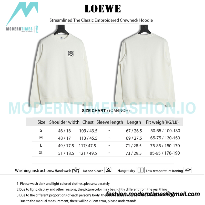 Loewe - Streamlined The Classic Embroidered Crewneck Hoodie