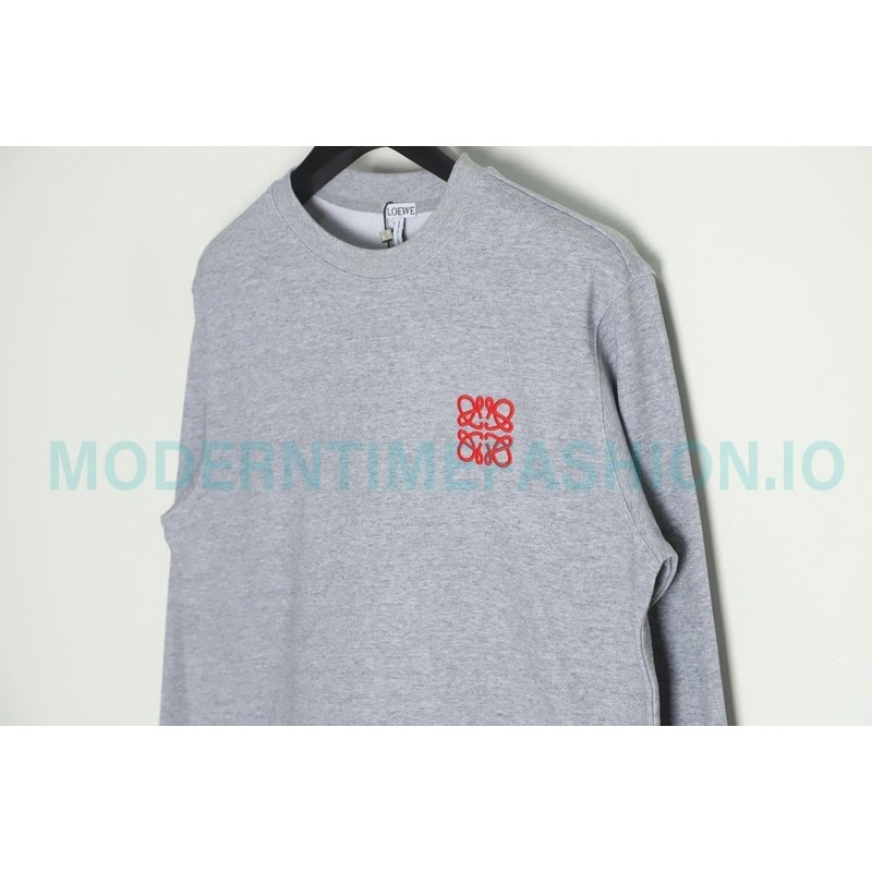 Loewe - Streamlined The Classic Embroidered Crewneck Hoodie