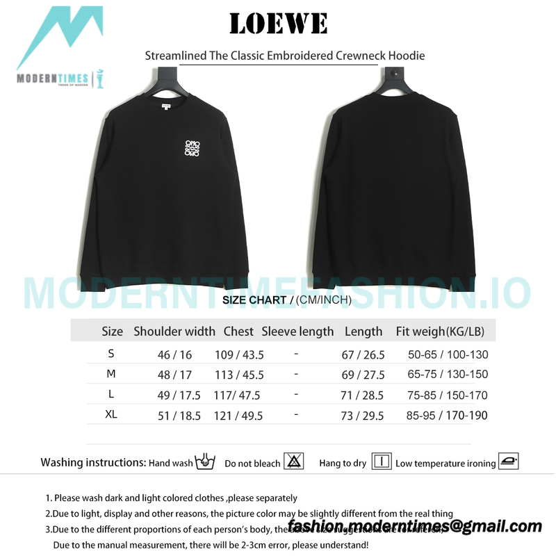 Loewe - Streamlined The Classic Embroidered Crewneck Hoodie