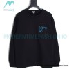 Loewe - Pocket Logo Three-dimensional Color Contrast Embroidered Crewneck Hoodie