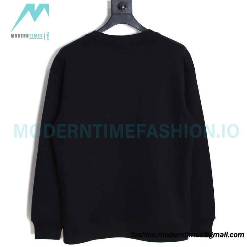 Loewe - Pocket Logo Three-dimensional Color Contrast Embroidered Crewneck Hoodie