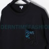 Loewe - Pocket Logo Three-dimensional Color Contrast Embroidered Crewneck Hoodie