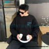 Loewe - Pocket Logo Three-dimensional Color Contrast Embroidered Crewneck Hoodie