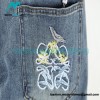 Loewe - Flower Bird Embroidered Logo Jeans