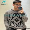 Loewe - 22FW Color Contrast Dotted Jacquard Crew-neck Sweater