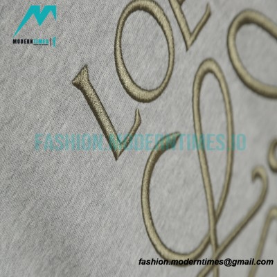  Loewe - Classic Big Logo Embroidered Round Neck Hoodie
