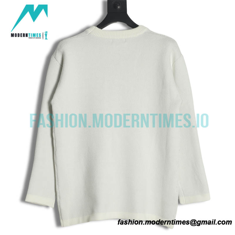 Loewe - 22FW Pocket Four-leaf Clover Jacquard Crew-neck Sweater
