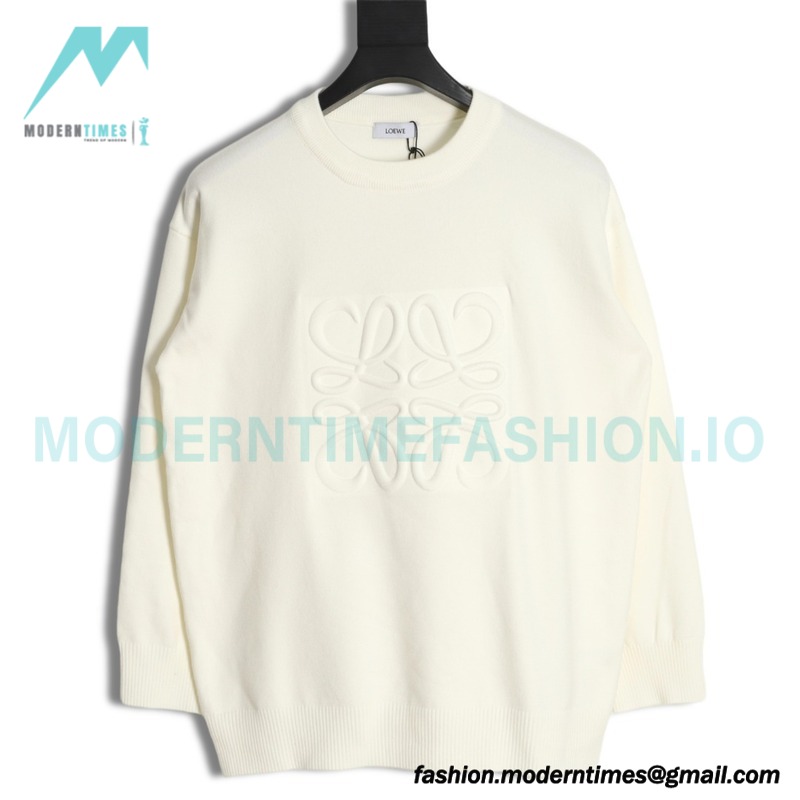 Loewe - 23ss New Front Anagram Crewneck Sweater