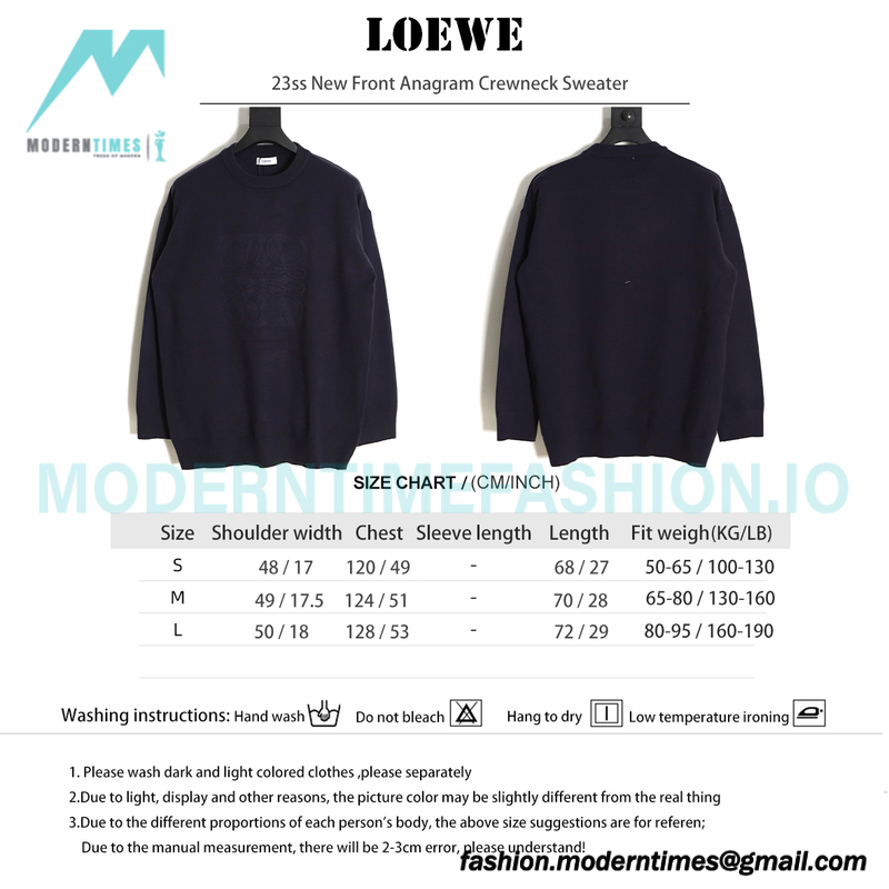 Loewe - 23ss New Front Anagram Crewneck Sweater