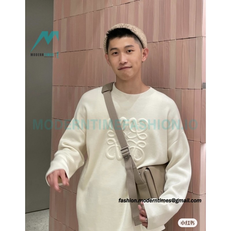 Loewe - 23ss New Front Anagram Crewneck Sweater