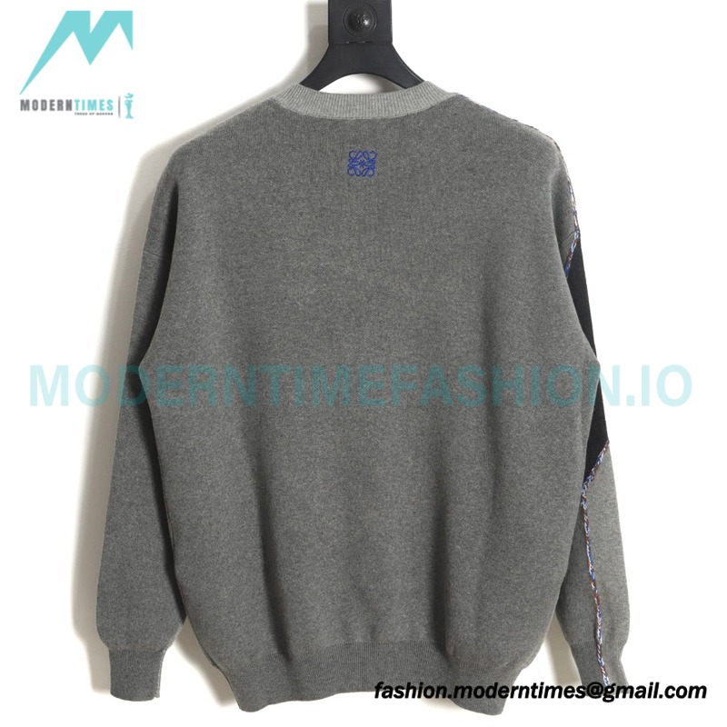 Loewe - 23FW Irregular Patchwork Crewneck Sweater