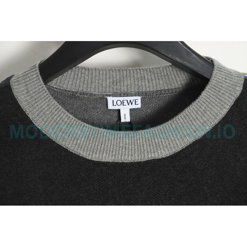 Loewe - 23FW Irregular Patchwork Crewneck Sweater