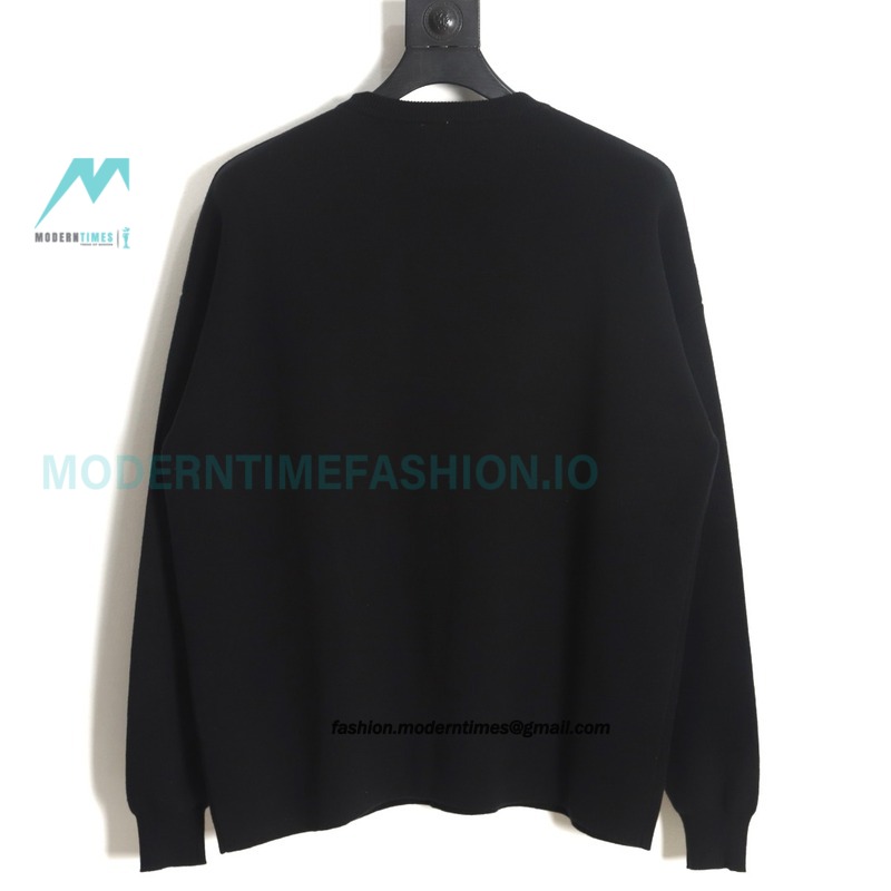 Loewe - 23FW Knitted Sweater With Jacquard Pocket