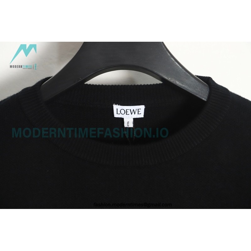 Loewe - 23FW Knitted Sweater With Jacquard Pocket
