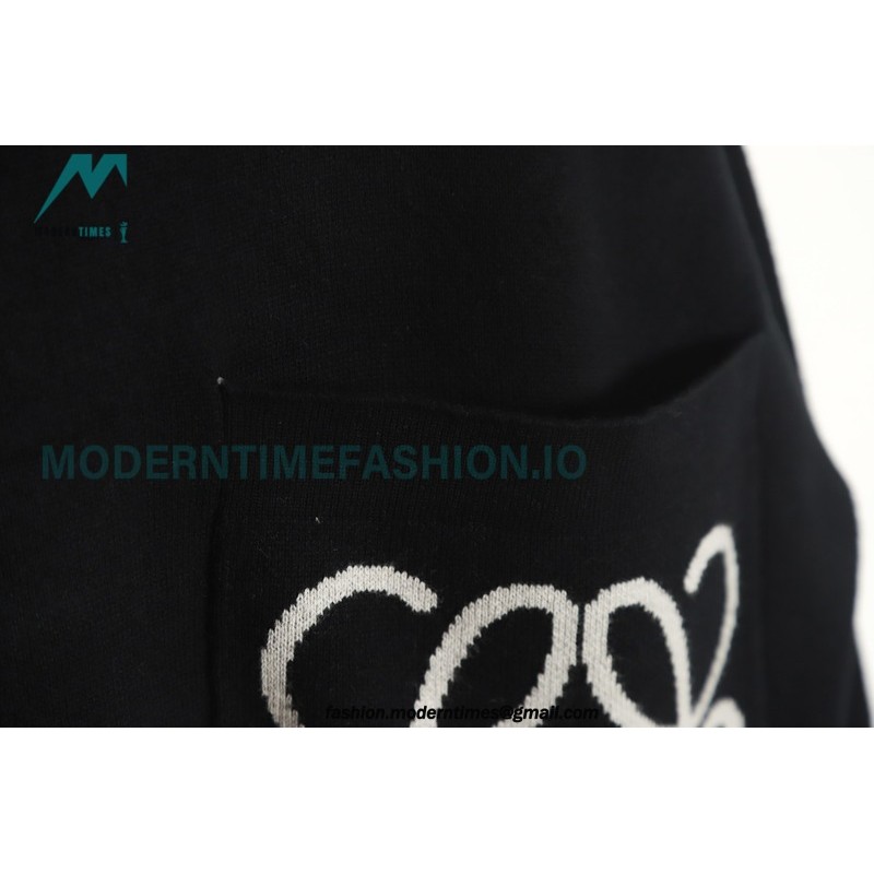 Loewe - 23FW Knitted Sweater With Jacquard Pocket