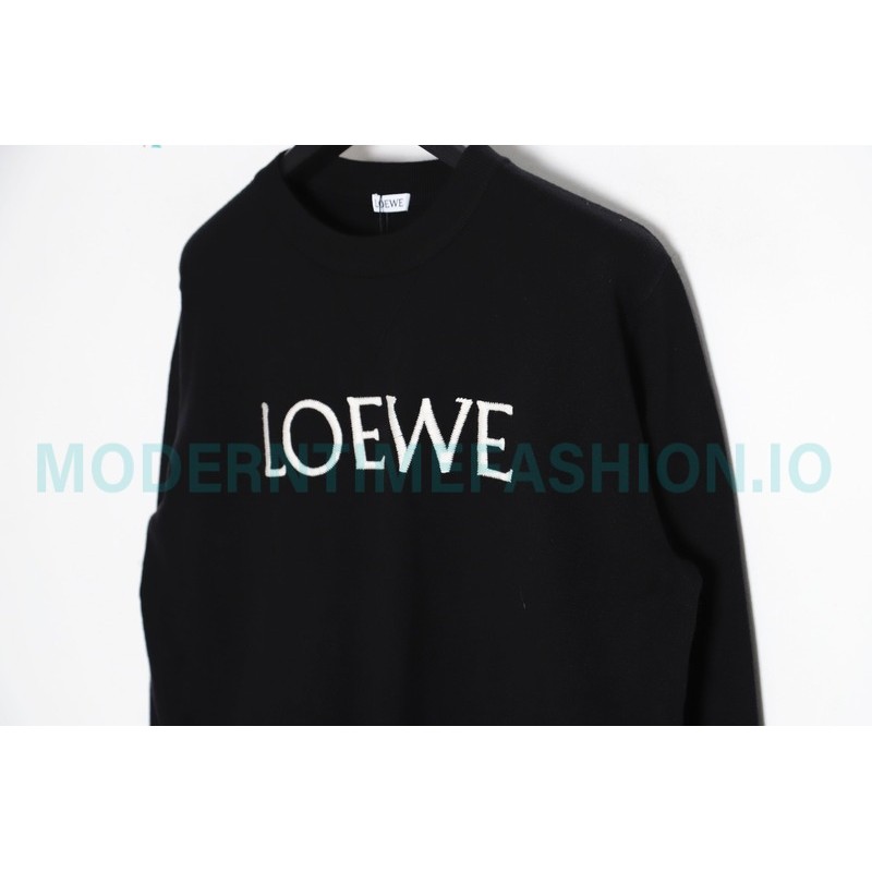 Loewe - 23FW Embroidered Logo Crewneck Sweater