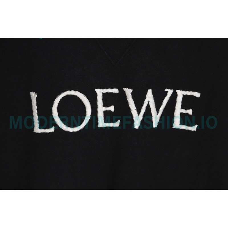 Loewe - 23FW Embroidered Logo Crewneck Sweater