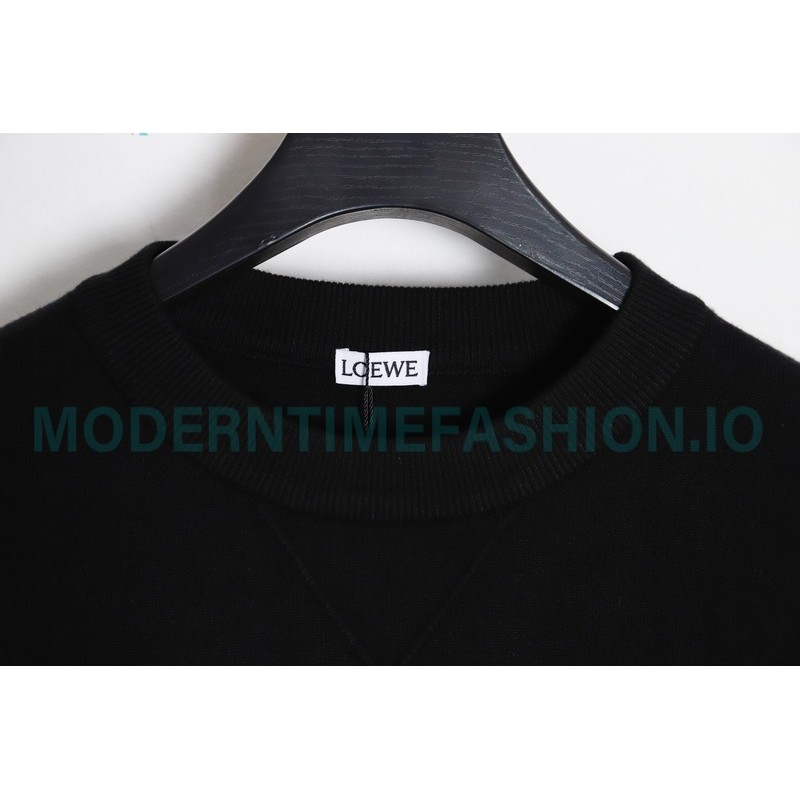 Loewe - 23FW Embroidered Logo Crewneck Sweater