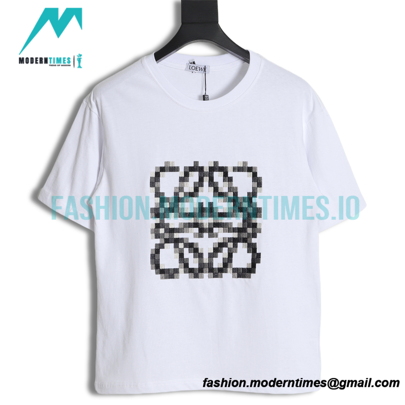 Loewe - Mosaic Four-leaf Clover Embroidery Short Sleeve