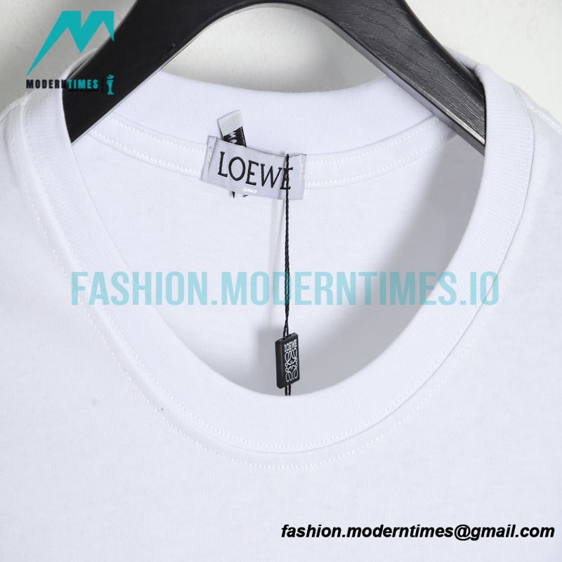 Loewe - Mosaic Four-leaf Clover Embroidery Short Sleeve