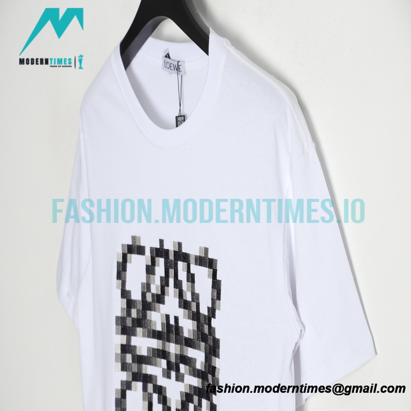 Loewe - Mosaic Four-leaf Clover Embroidery Short Sleeve