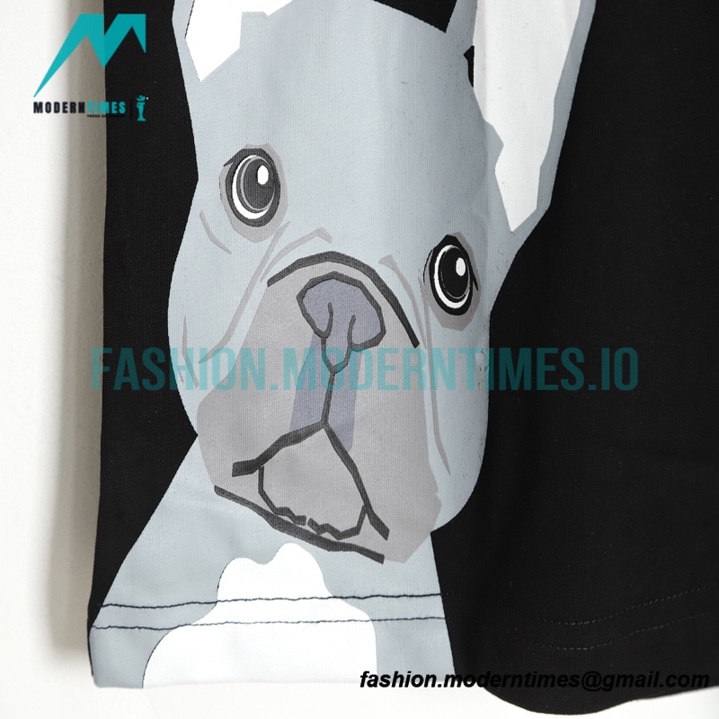 Loewe - Cartoon Dog Head Letter Short Sleeve
