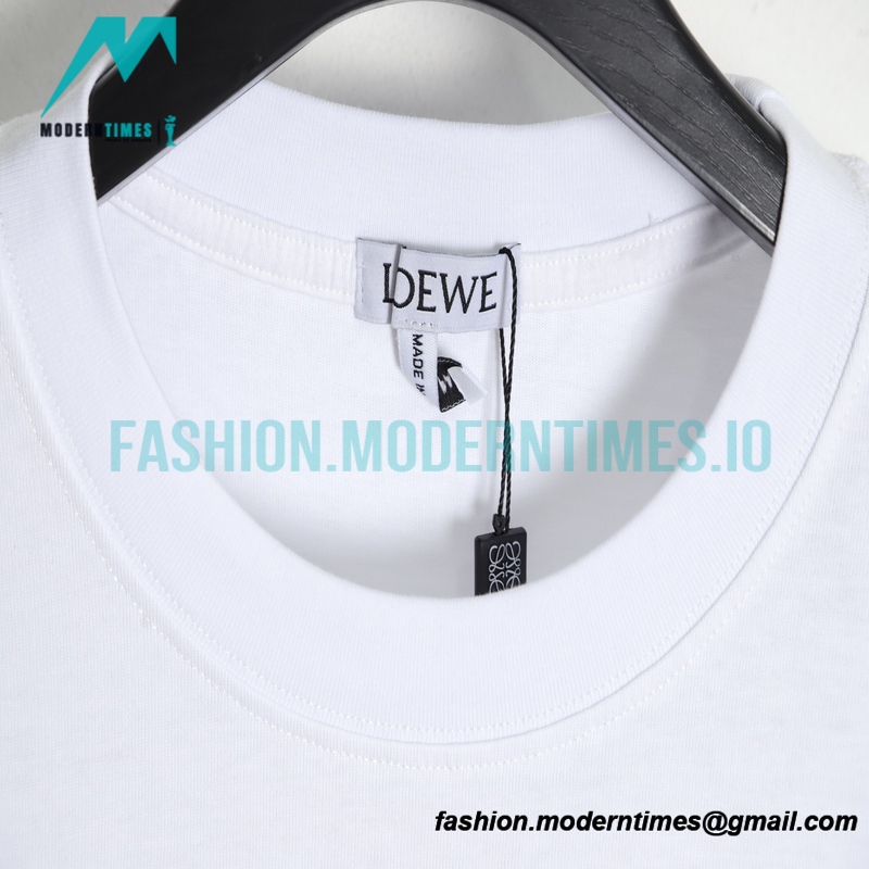 Loewe - Cartoon Dog Head Letter Short Sleeve