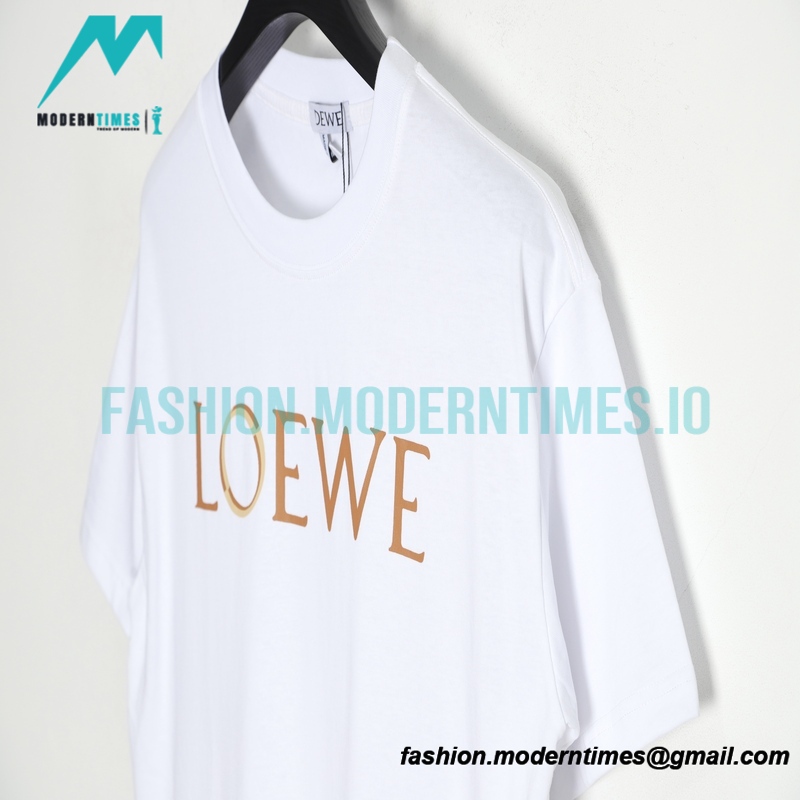 Loewe - Cartoon Dog Head Letter Short Sleeve
