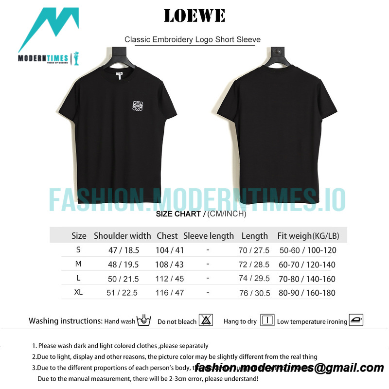 Loewe - Classic Embroidery Logo Short Sleeve