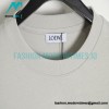Loewe - 23ss Embossed Logo Light Grey Short-sleeved T-shirt