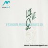 Loewe - 23ss Simple Color Contrast Logo Embroidery Short-sleeved T-shirt
