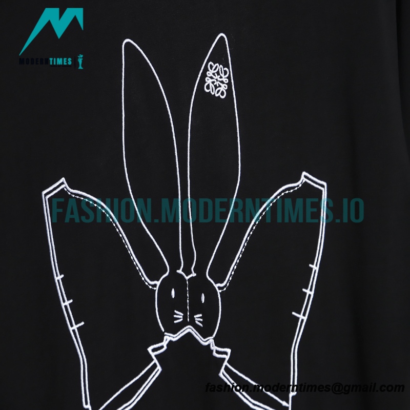 Loewe - Line Rabbit Embroidery Short Sleeve