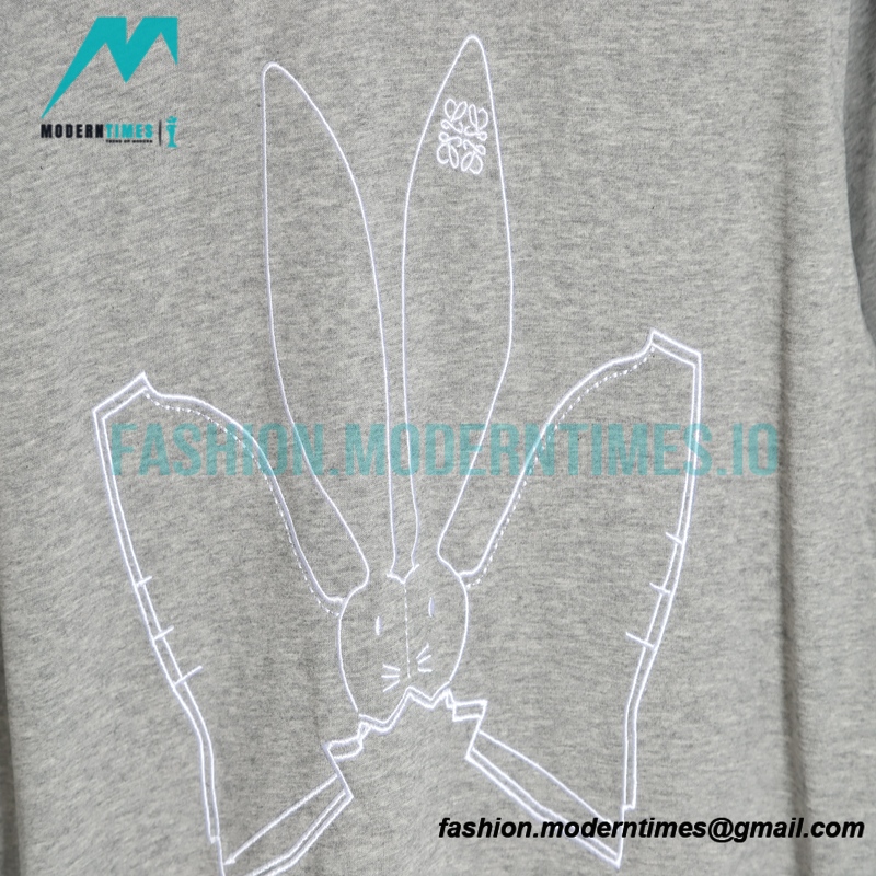 Loewe - Line Rabbit Embroidery Short Sleeve