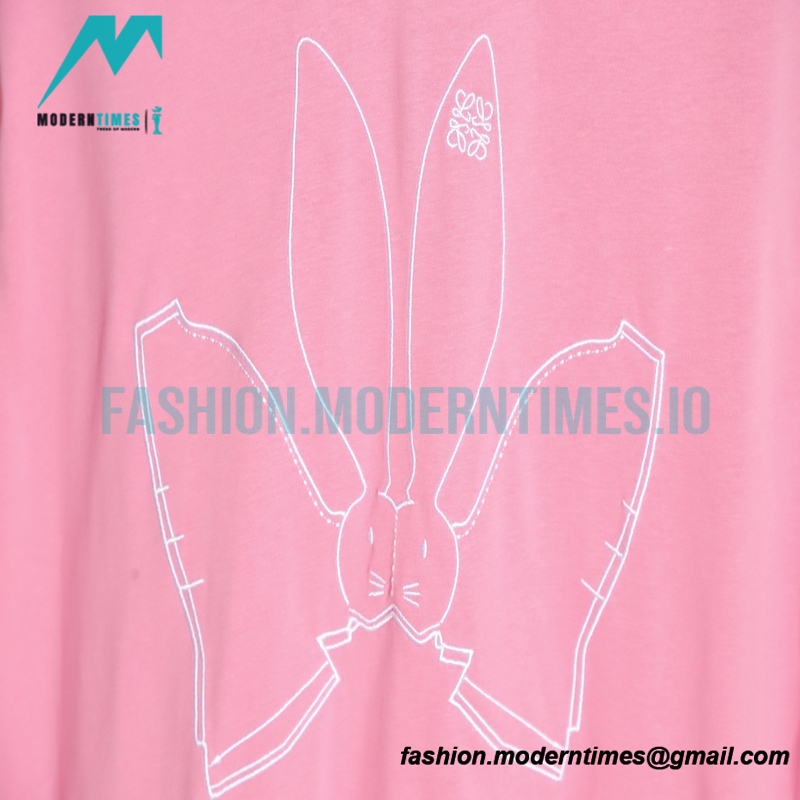 Loewe - Line Rabbit Embroidery Short Sleeve