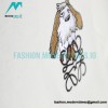  Loewe - Moving Castle 23ss Animal Cartoon Logo Embroidered Short Sleeve