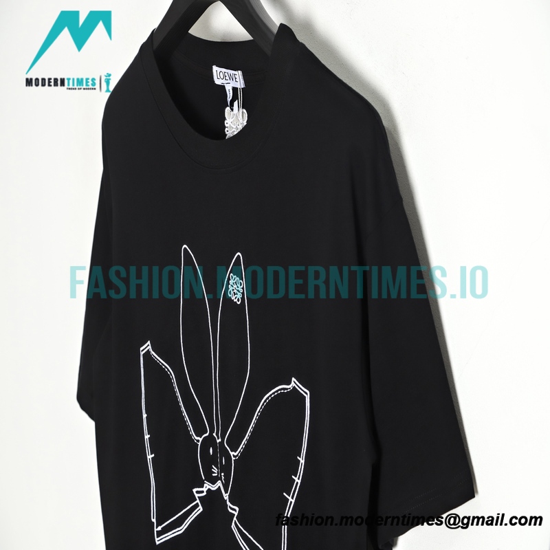 Loewe - Line Rabbit Embroidery Short Sleeve