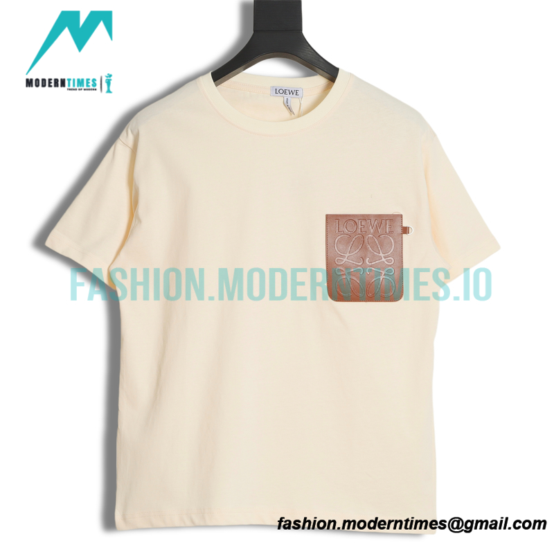Loewe - 22SS Four-leaf Clover Pocket Short-sleeved T-shirt