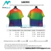 Loewe - 22SS Four-leaf Clover Embossed Rainbow Gradient Short-sleeved T-shirt