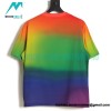 Loewe - 22SS Four-leaf Clover Embossed Rainbow Gradient Short-sleeved T-shirt