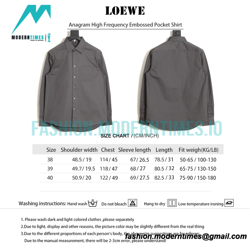 Loewe - Anagram High Frequency Embossed Pocket Shirt