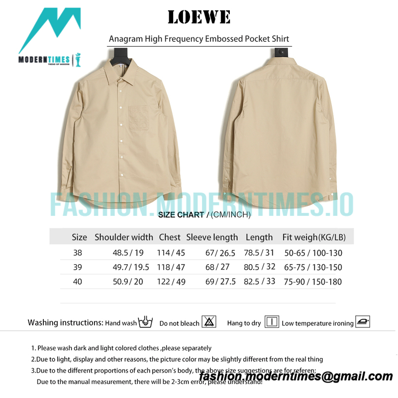 Loewe - Anagram High Frequency Embossed Pocket Shirt
